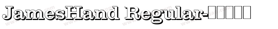 JamesHand Regular字体转换